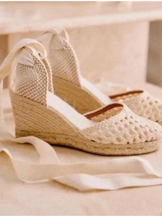 Sézane Mélodie Espadrilles Ecru NEW WITH BOX SIZE 7 - Picture 2 of 9